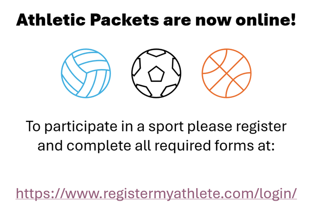 Athletic Packets are now online